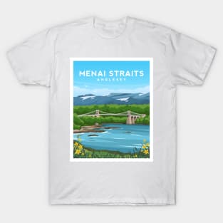 Menai Straits, Anglesey - North Wales T-Shirt